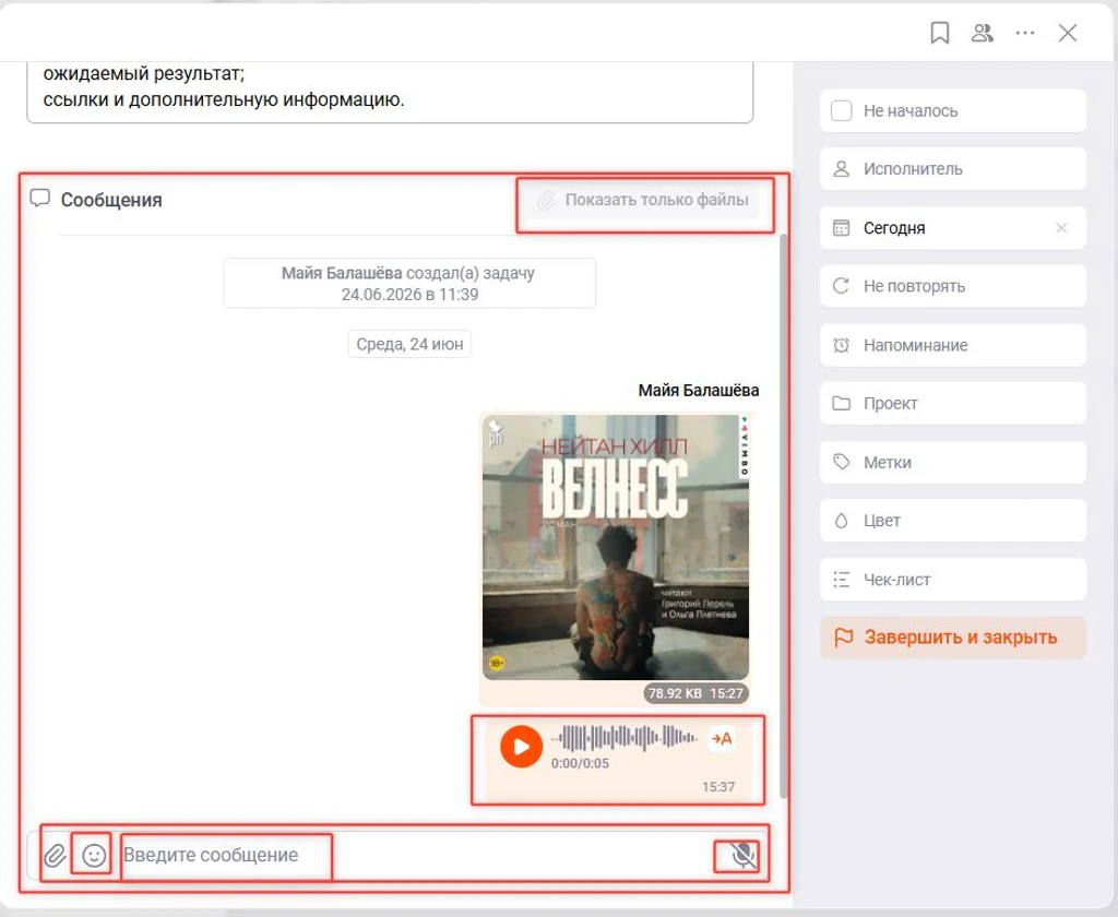 Что внутри чата ЛидерТаска